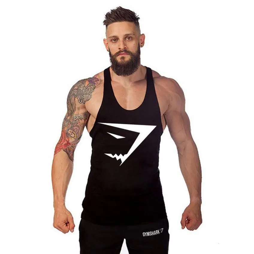 2016 Gym Shark Stringer Tank Top Men Gymshark Bodybuilding And Fitness Mens  Singlets GYM Tank Sirts Sports Clothes 777 By DHL From An_honest_man, $2.42