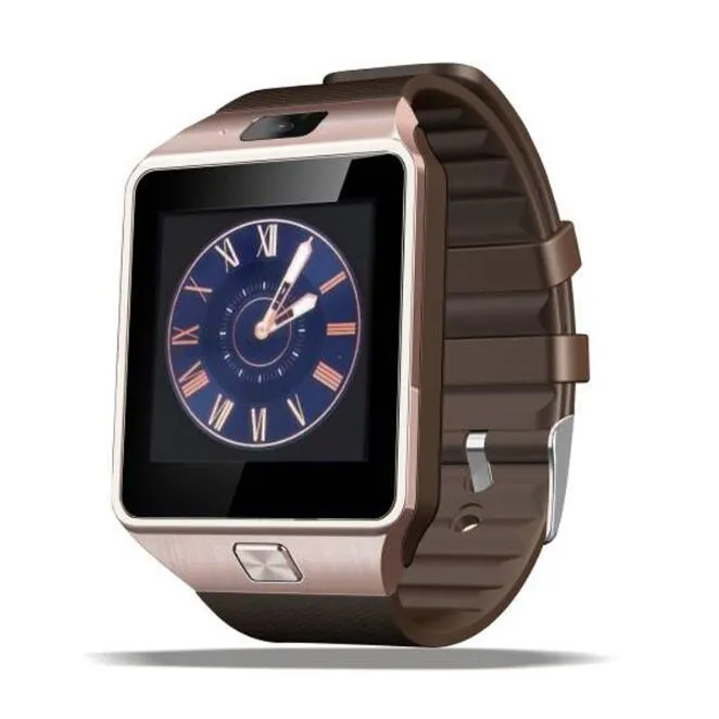 DZ09 Smart Watch Wrisbrand Android iPhone SIM Inteligentny telefon komórkowy Stan Stan Zegarki telefoniczne z pakietem283Z4461473