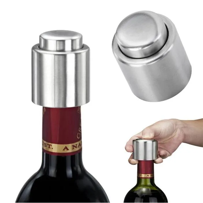 Vakuum Förseglade stopplock för rött vin Fresh-Hålla Storage Lock Champagne Bottle Shutter Bottle Pressing Type Cap Gratis DHL
