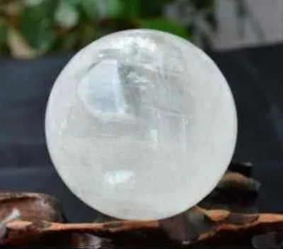 Natural Rainbow Clear Quartz Crystal Sphere Ball Healing Gemstone35 -40mm Stand201i