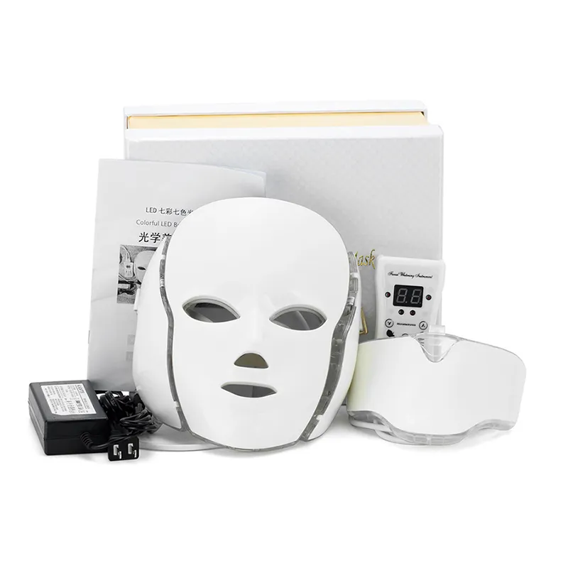 PDT Photon Therapy LED Facial Mask Skin Rejuvenation Skin Care Beauty Machine Face & Neck Use with Stand for Salon Use