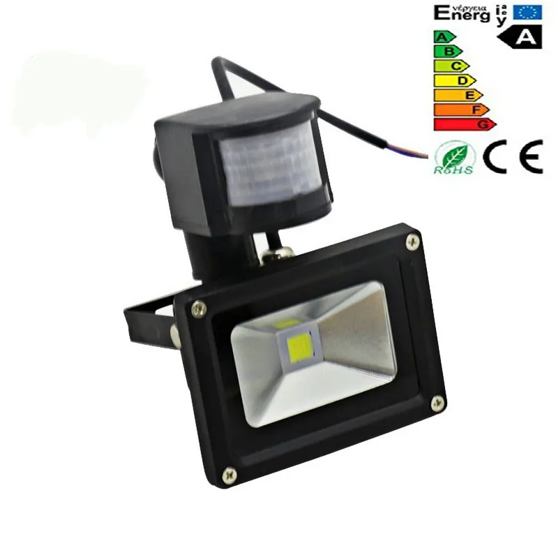 PIR LED Flood light Motion Sensor Outdoor lighting 10W 20W 30W 50W Waterproof IP65 AC85-256V Induction Sense Lamp Garden Light