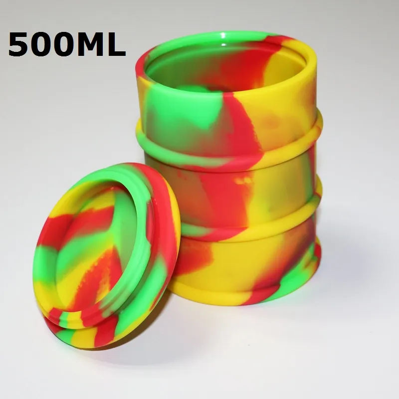 500ml Large Wax Oil Barrel Non Stick Silicone Wax Barrel Oil Drum FDA