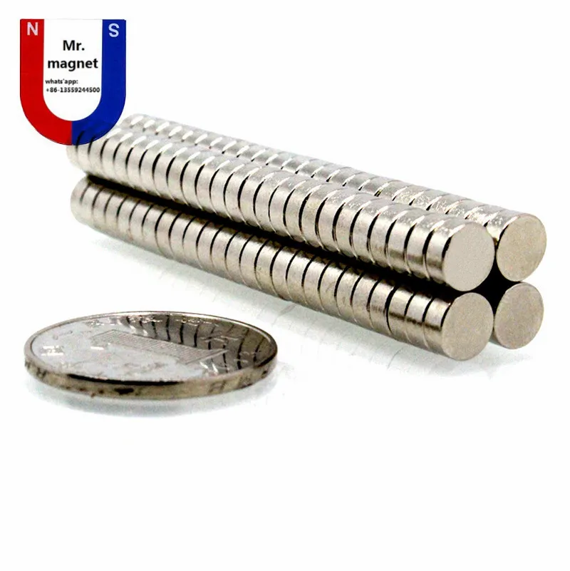 200 Stück 7 mm x 3 mm superstarker Magnet D7 x 3 mm Magnete 7 x 3 N35-Magnet 73 D73 Permanentmagnet 7 x 3 mm Seltenerdmagnet 7 mm x 3 mm