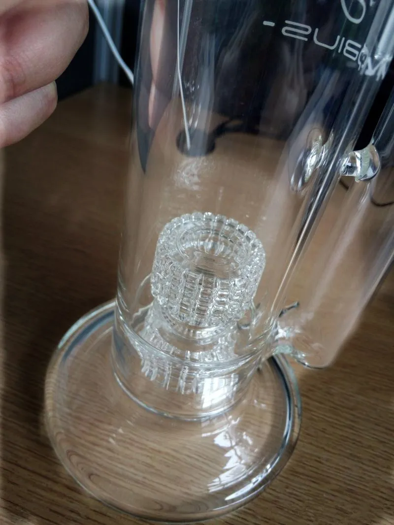 Bongs Mobius Big Glass Bongs Pipe en verre Double Recycler Perc Pipe à eau avec joints de 18 mm no.zb