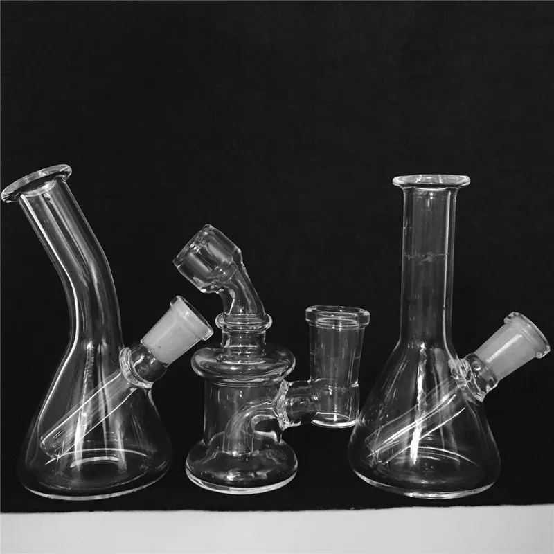 Wholesale Mini Pyrex Oil Rig With Recycler And Glass Bong Affordable Smoking Water Pipe For Oil