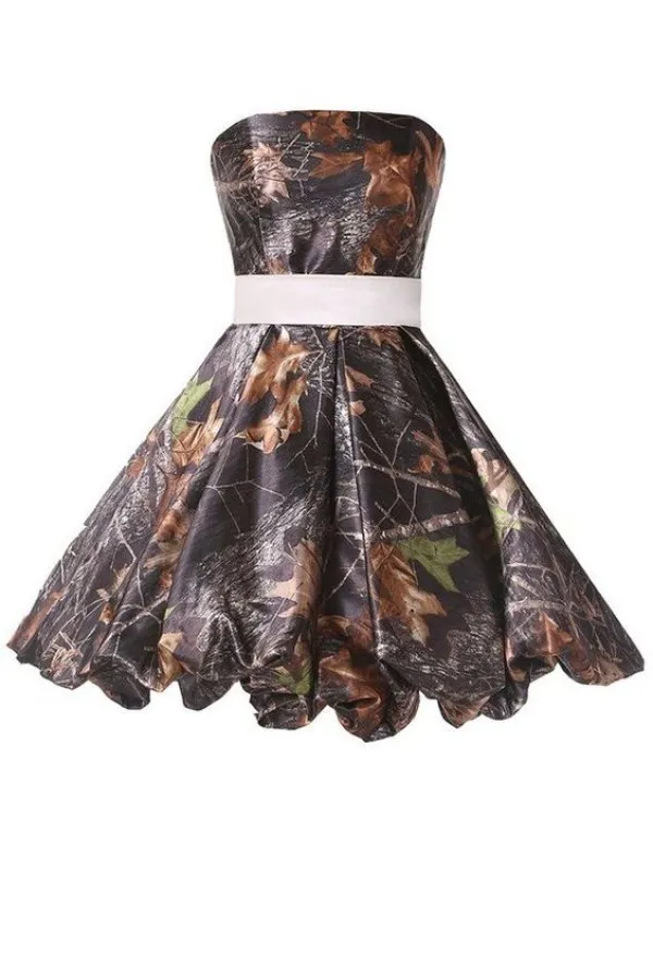 Camo Cocktail Dresses Short: Strapless Party Gown with Big Bow - Shop Now!  from Dhgate Cocktail Dresses - price 63.16