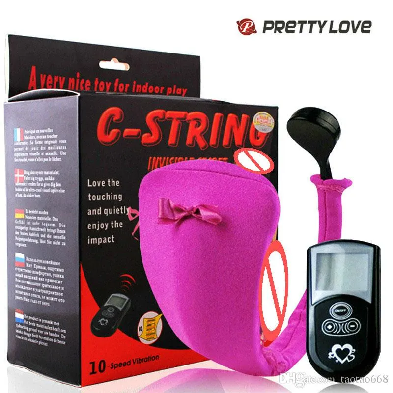 Télécommande sans fil culotte vibrante sous-vêtements en string vibrateur clito Stimulation du point G 2017 nouveaux produits de jouets sexuels pour adultes