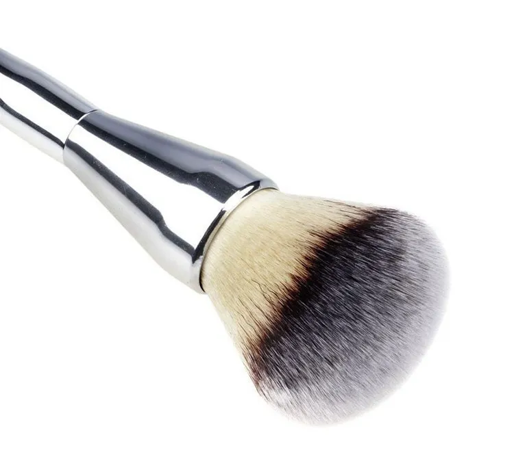 TOP qualité nouvelle poignée en métal argenté Ulta cheveux synthétiques il NO. 211 pinceaux de maquillage en poudre libre