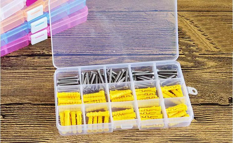 15 Grid Transparent Jewelry Bead Organizer Box With Adjustable Slots High  Quality Plastic 5x10 Storage Unit Solution From Chaplin, $0.69