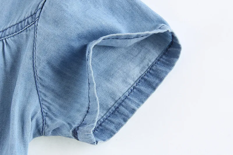 2016 Yaz Yeni Bebek Kız Denim Tulum Etek Çocuk Kovboy Pantolon Şort Kemer Ile Çocuklar Yapışık Pantolon Sevimli Kız Tek Parça Romper