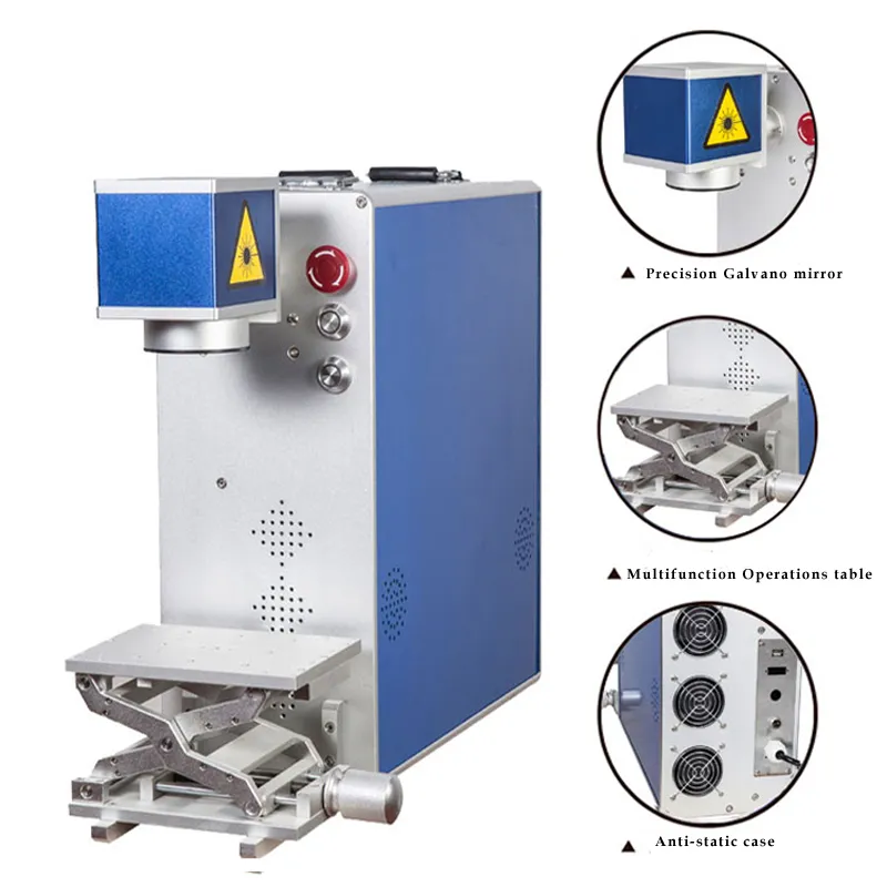 Máquina de gravação a laser 20w e máquina de marcação para produção comercial