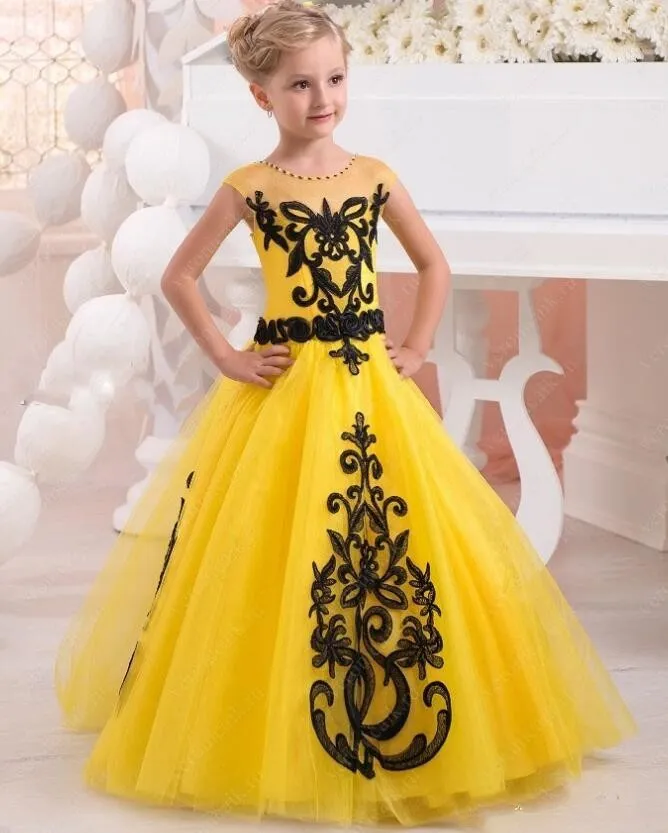 Yellow dresses store for girls