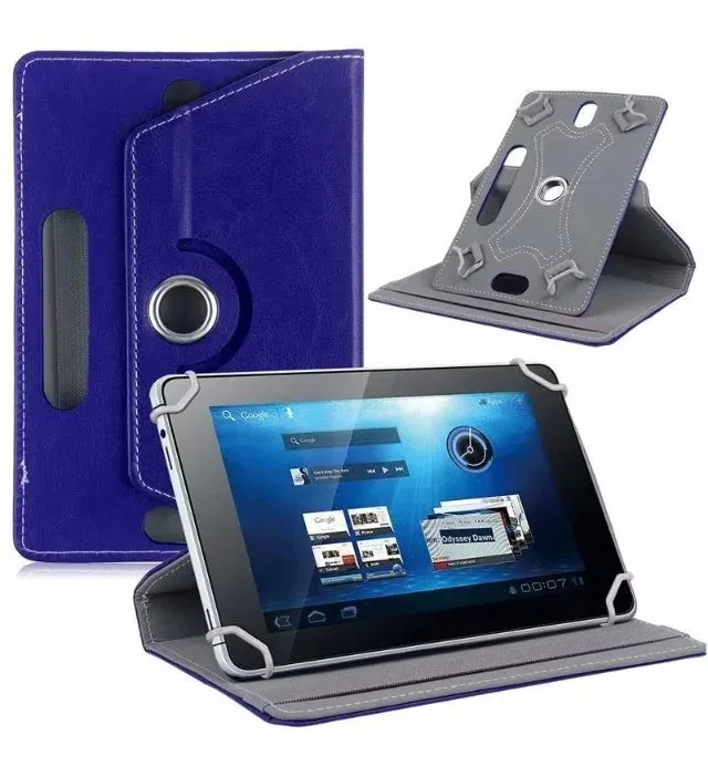 Universal Tablet PC Case 360 ​​graus de rotação Caso PU Fique tampa 7 polegadas Folding Folio Case para 7 polegadas Tablet PC
