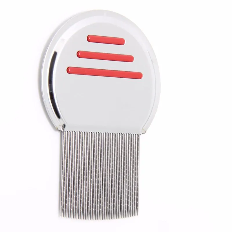 Terminator Lice Comb Nit Free Kids Hair Rid Headlice Superdensity Stainless Steel Metal Teeth Remove Nits Brush for Pet Dog Cat