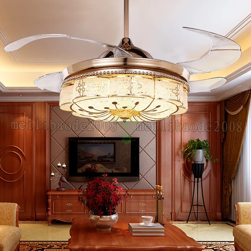 NEW Flushmount Ceiling Fan with light for dining room fancy ceiling lamp with fan AMYY