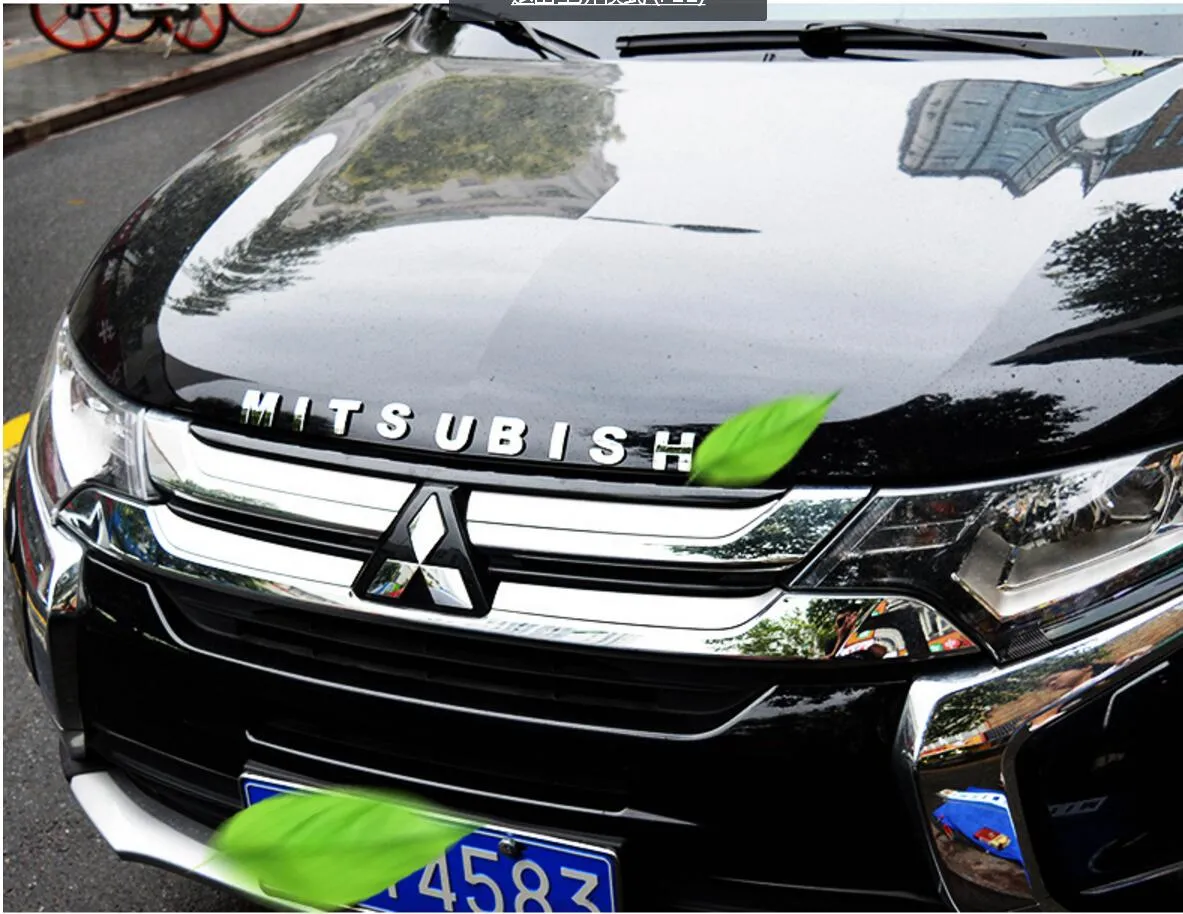  Voiture Lettres Insigne Autocollant, pour Mitsubishi