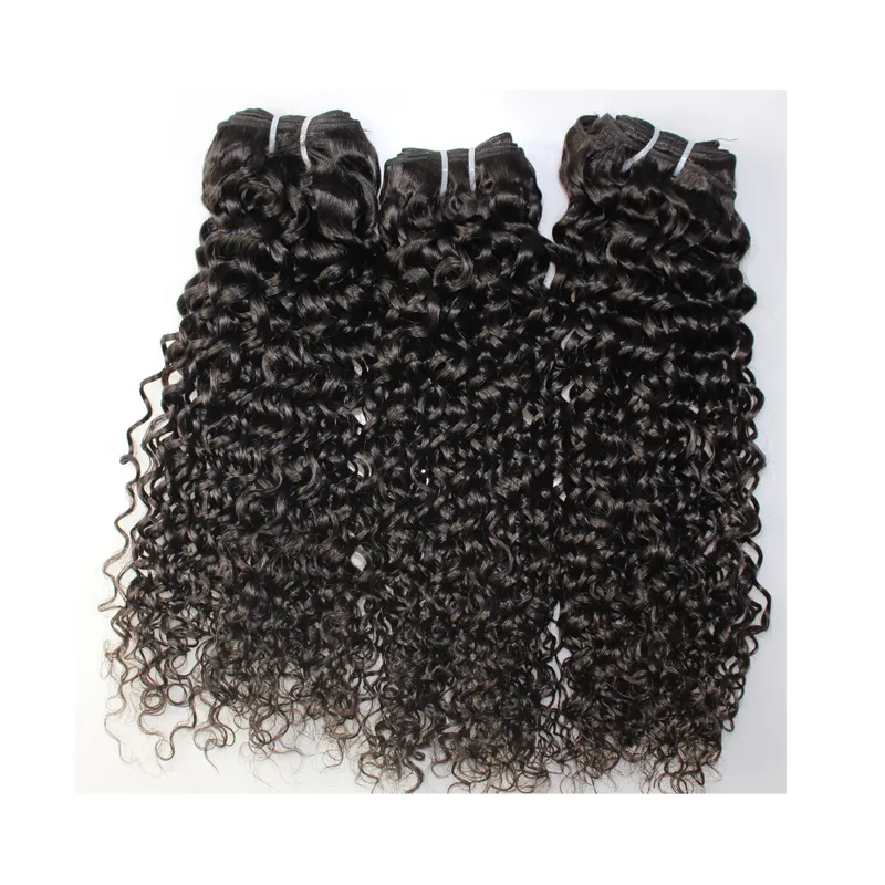 BQ tessitura dei capelli ricci brasiliani maiaysiani indiani jerry ricci 3 pz bundle non trasformati jerry curl tessuto dei capelli umani capelli consegna veloce