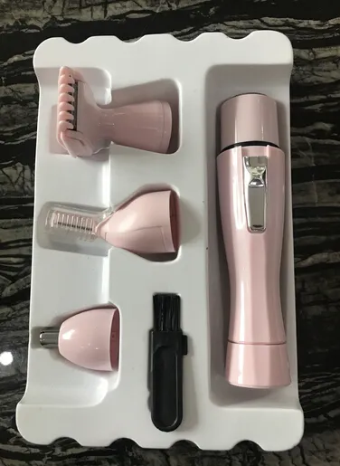 Ny ankomst 4in1 Kvinnors Clippers och Trimmers Laddningsläge Trim ditt armpit Hair Nasal Hair Leg Hair och så på gratis frakt