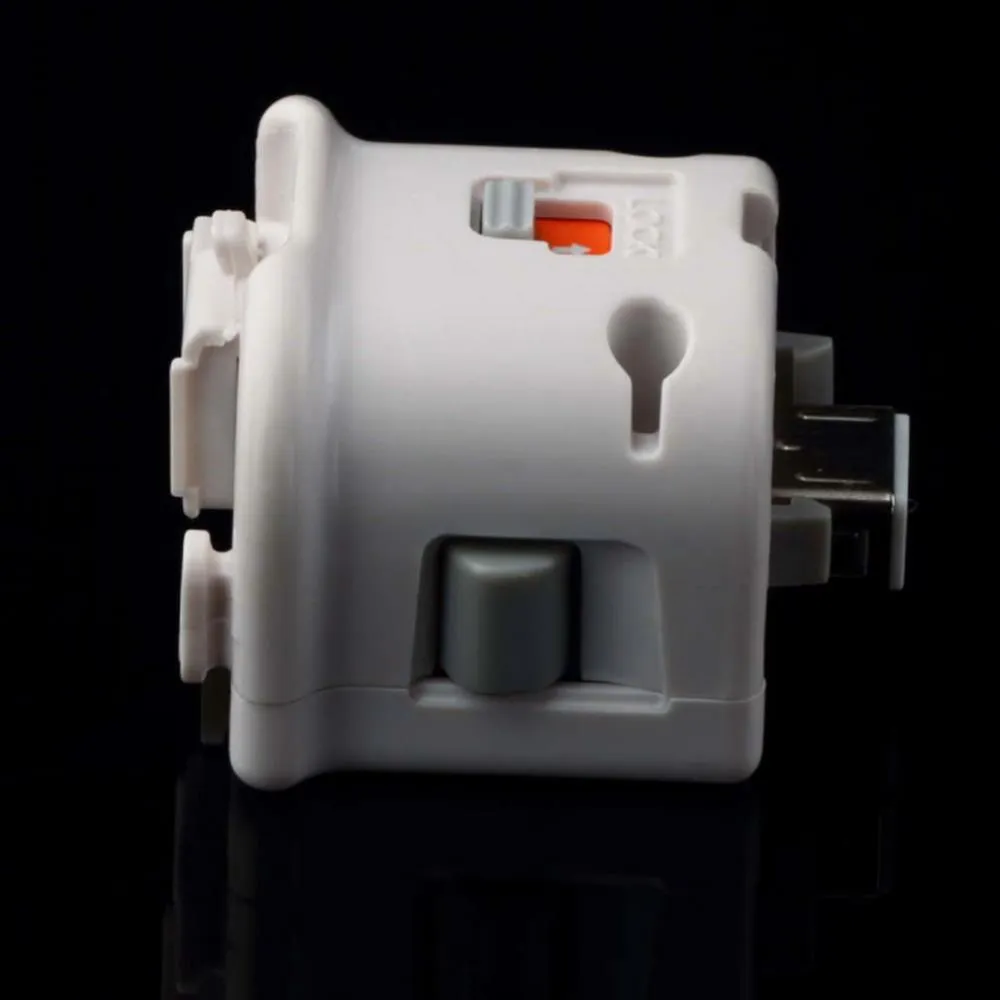 MotionPlus Motion Plus Adapter Sensorbeschleuniger für Nintendo Wii Console Remote Wireless Wiimote Controller Nunchuk Enhanced Black White