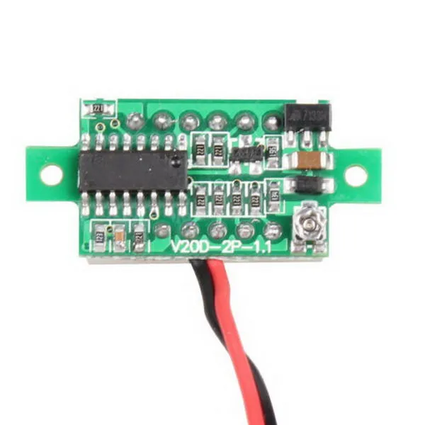 Mini DC 2.5-30V Żółty LED 3-Cyfrowy napięcie wyświetlacza Voltmeter Panel Motor B00260