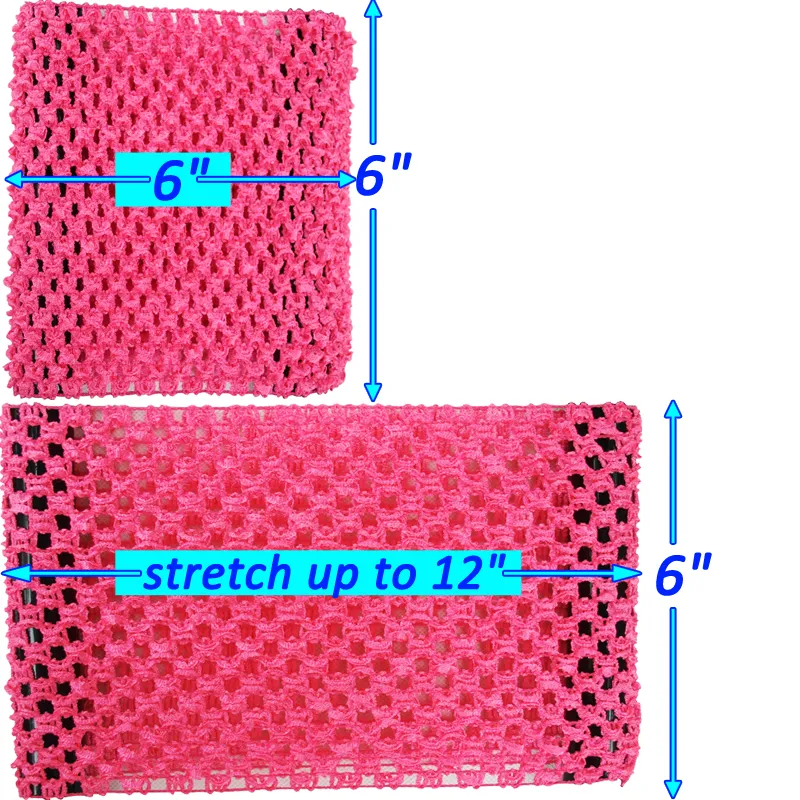 15 오프 스트레치 크로 셰 뜨개질 튜브 상단 웨이스트 밴드 6kut 9quot 10quot 12 인치 아기 탄성 색 도발 머리띠 헤어 밴드 4227882