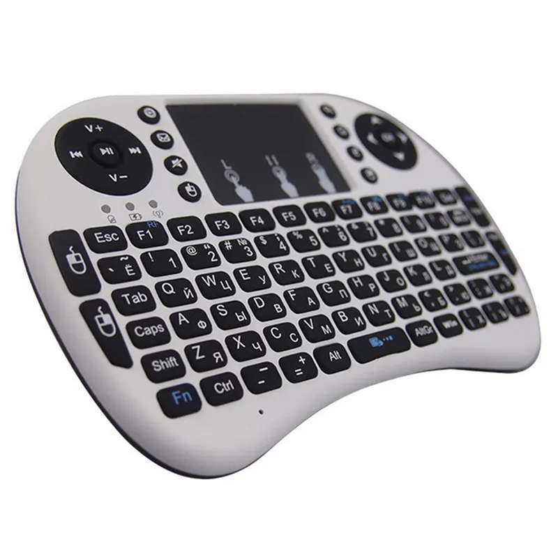 Fly Air Mouse RII I8 English Keyboard Control لوحة مفاتيح اللمسات