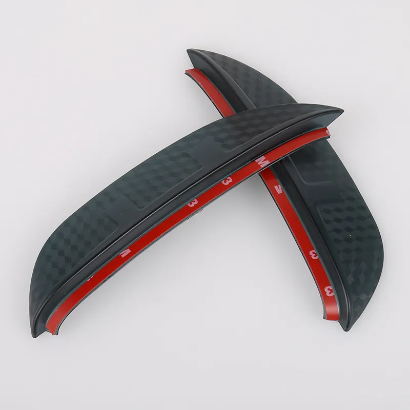 Car Styling Carbon backview Mirror Rain Eyebrow Rainproof Flexible Blade Protector Tillbehör för Subaru XV 2014