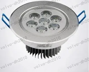 راحة دوونلايتس LED 3 واط 6 واط 9 واط مصابيح سقف قابلة للتعتيم AC85-265V أبيض / أبيض دافئ أسفل مصباح الألومنيوم بالوعة الحرارة