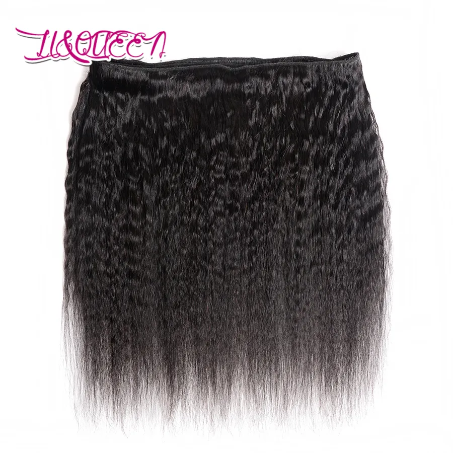 Peruvian hår kinky rakt mänskligt hår 4x4 spets stängning med 3 buntar naturligt svart obearbetat billigt huamn hår från likta