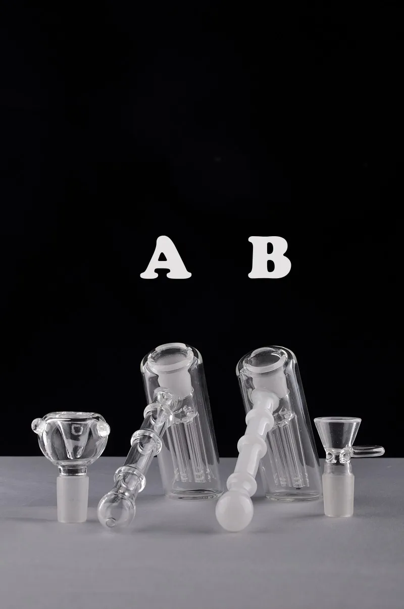 Heady Sigara Boruları Pyrex Boru Çekiç Bubblers Cam 6 ARM PERC Duş Başlık