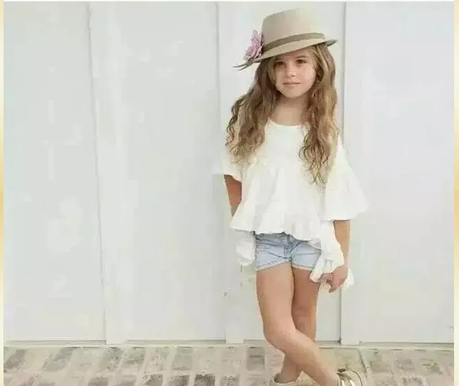 2016 Nouvelle Arrivée Fille Princesse Robe Couleur Blanche Belles Filles Mignonnes Robes De Haute Qualité 100 Coton Enfants Vêtements Enfants Tops 804727798