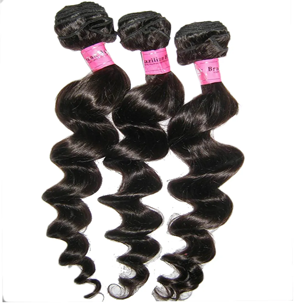 Ultimo Virgin Mink Brazilian Slose Wave Wave Trama Dei Tessuto Silky Weave 4 Bundles Bella estensione