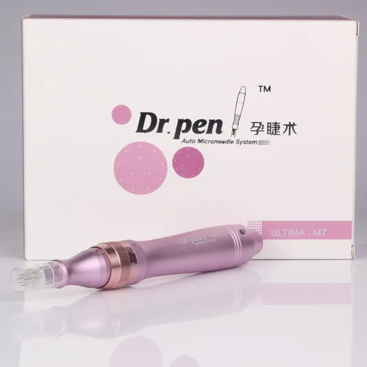 Newest Rechargeable Dermapen Micro Needle Therapy Derma Pen Electric Derma Stamp with Needle Cartridges Derma Rolling System