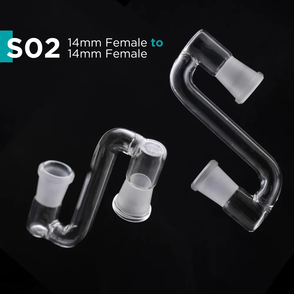 Rookaccessoires Glas Adapte DRUK DOWN Vrouwelijk mannelijk 14 mm 18 mm gewricht vervolgdownadapters voor oliebepalingen Water Bongs