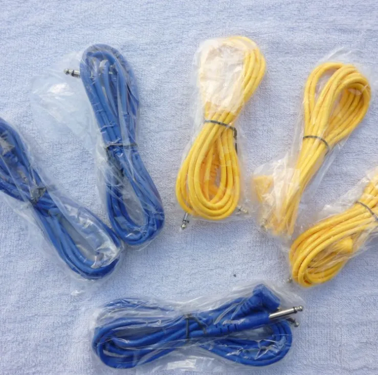 6st 3m Yellow Blue Electric Guitar Amplifier Audio Cable Guitar Effects Pedal Cable Guitar Parts Musikinstrument