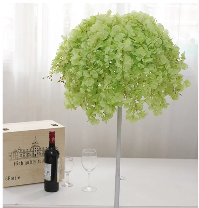 DIY Artificial White Wisteria Silk Flower For Home Party Wedding Garden Floral Decoration Living Room Valentine Day Centerpieces Table Decor
