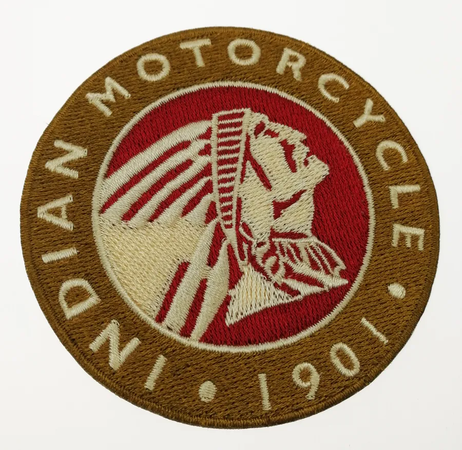 1901 INDIAN MOTORCYCLE Rocker Brodé Fer Sur Patch Moto Biker Club MC Avant Veste Punk Gilet Patch Détaillé Embroidery2799