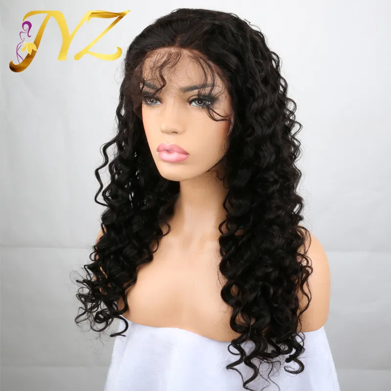 Human Hair Wigs Lace Front Brazilian Malaysian Indian Curly Hair Full Lace Wig Remy Virgin Hair Lace Front Wigs For Black Women