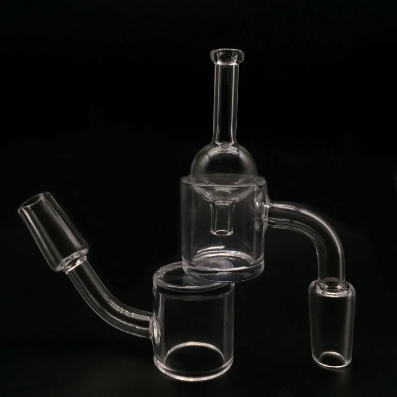 3mm kalınlığı 4mm Alt XL 25mm OD Düz Üst Kuvars Banger Çivi ile ücretsiz Carb Cap Setleri için Cam Bongs Yağ Rigs