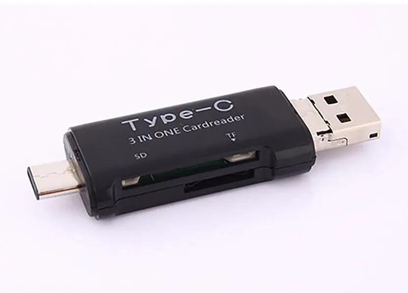 3 W 1 USB 3.1 Typ C Micro USB OTG Reader kart USB Micro SDHC SD TF Type-C Reader kart do Samsung Note7 S7 iPhone7 MacBook Notebook