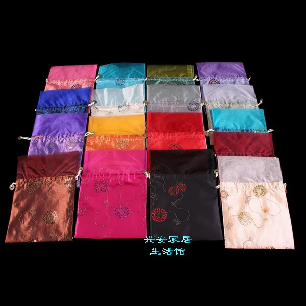 Paillette Patchwork Organza Small Cloth Drawstring bags for Gift Candy Tea Spice lavender Pouch for Festive Christmas Birthday Wedding Party