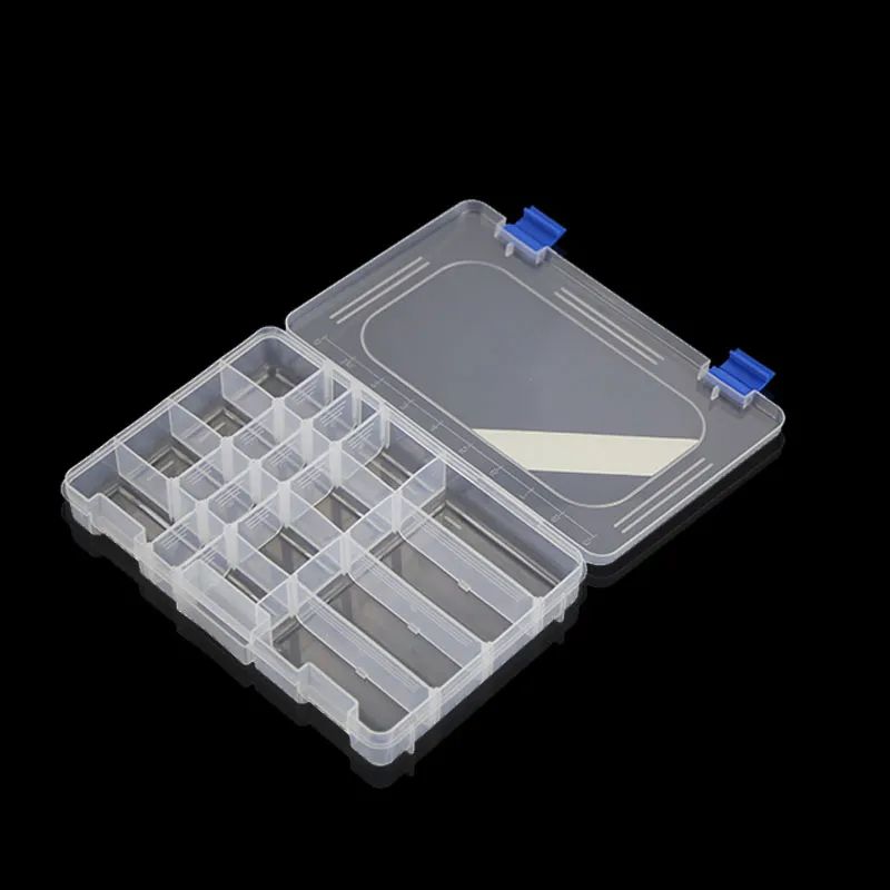 Removable Transparent Grid PP Storage Box For Home, Office, And