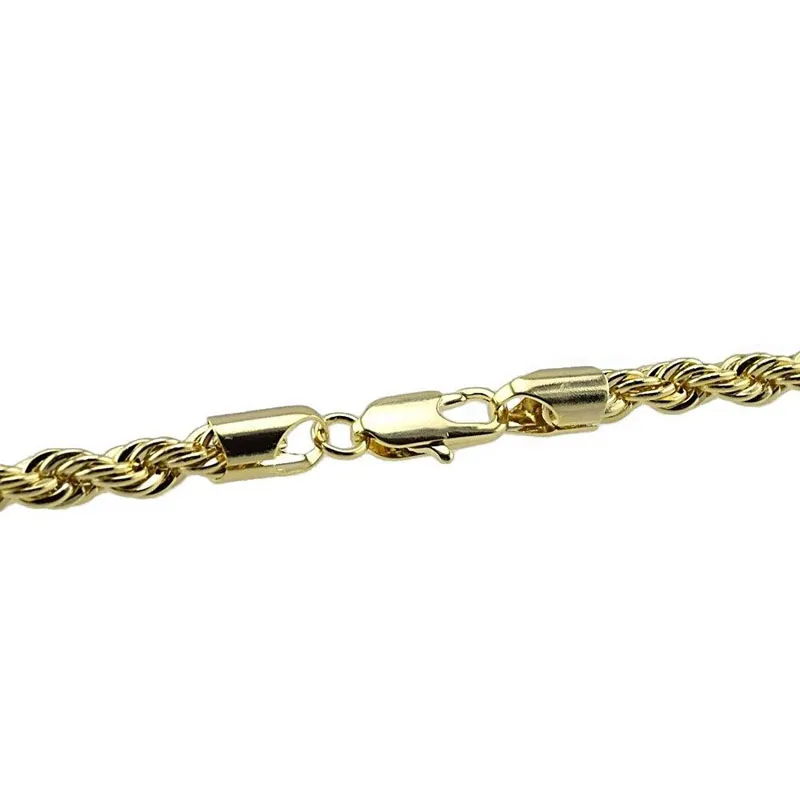 5mm 76 cm hiphop link ketting lange ketting goud verzilverd sieraden voor hangers party club slijtage