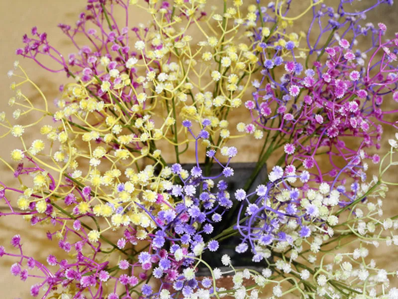 Gypsophila Seide Baby Atem künstliche gefälschte Seidenblumen Pflanze Home Hochzeit Party Dekoration kostenloser Versand