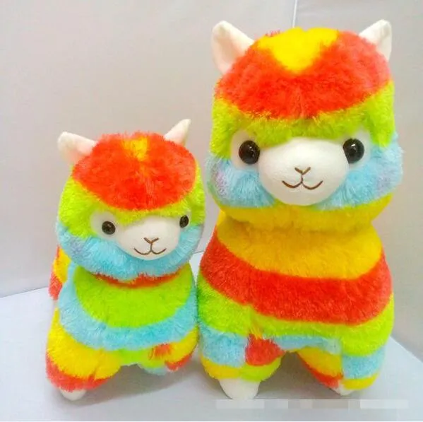 Sevimli Gökkuşağı Alpacasso Kawaii Alpaca Lama Arpakasso Yumuşak Peluş Oyuncak Bebek hediyesi5791490