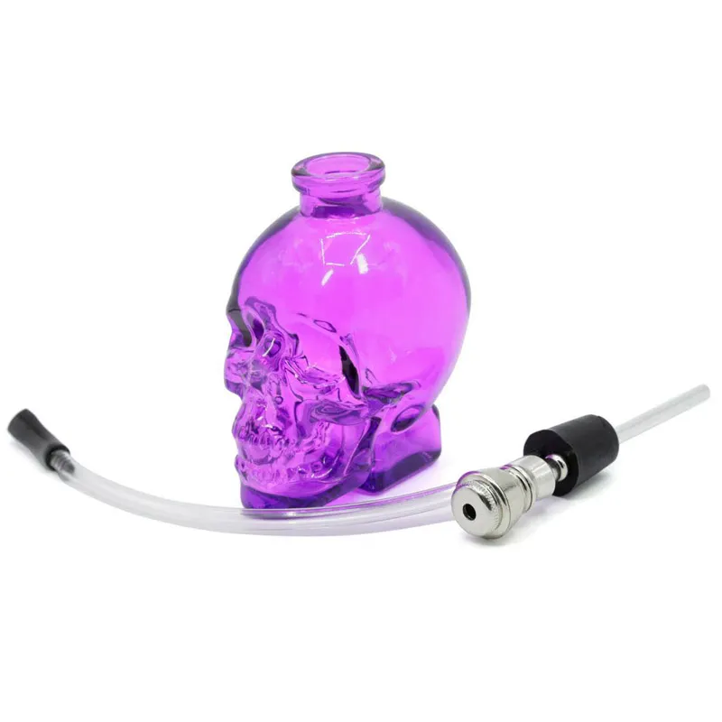 Top Fasion Punk Fantasma Testa Teschio Stile Shisha Vetro Narghilè Pipa ad acqua i Fumo Tubo di Tabacco Pipa a Buon Mercato Design Unico All'ingrosso