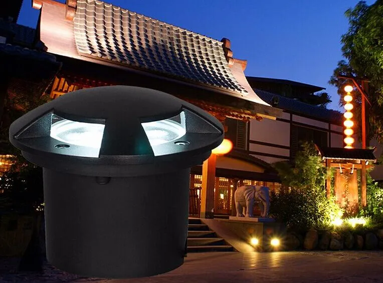 Heißer verkauf 6W Warm Kalt Weiß Led boden licht außen beleuchtung boden led unterirdischen licht IP68 wasserdichte Led Landschaft lampe AC85-265V/DC12V