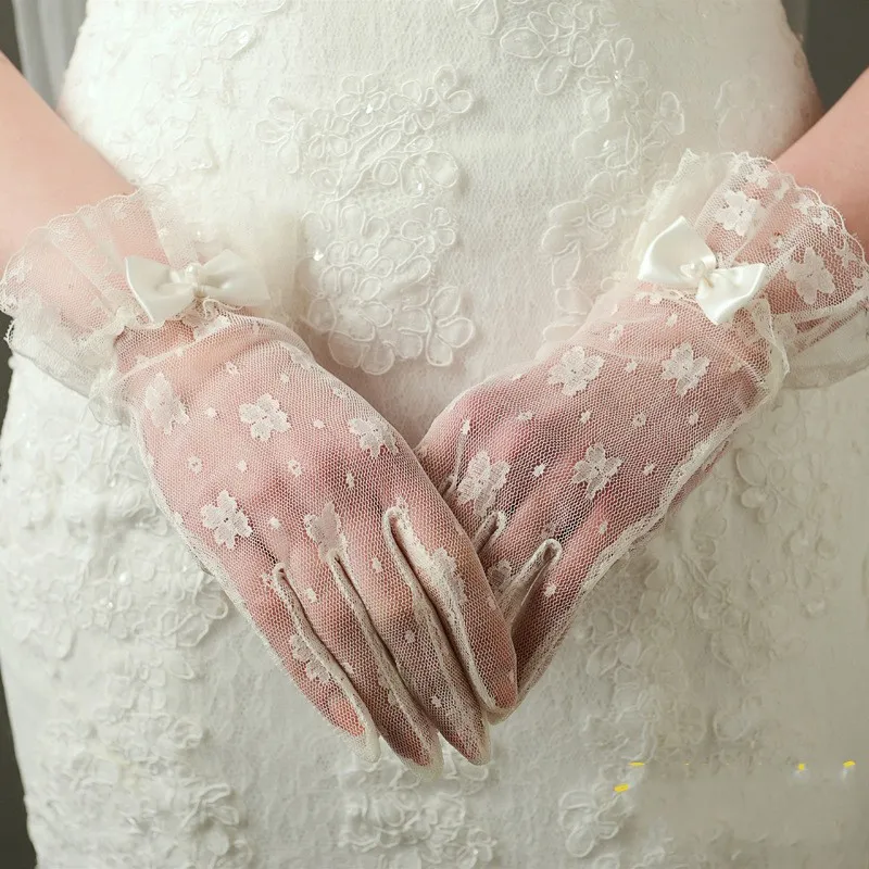 Vintage lace bridal shop gloves