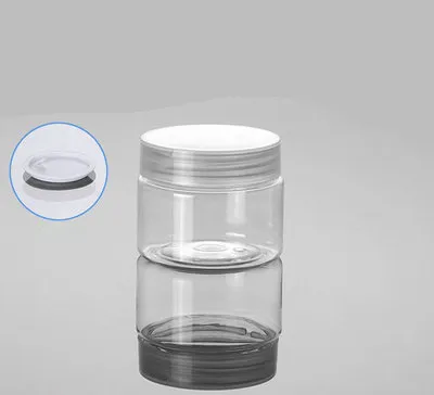 50G bottiglia trasparente crema PET con coperchio pulito, chiaro contenitore di plastica 50g cosmetica, crema vuoto 50 g Packaging cosmetico
